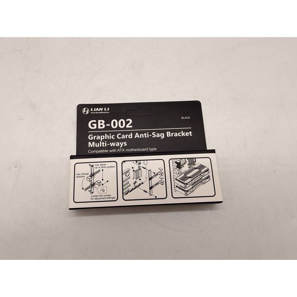 Lian Li GB-002 Black Graphic Card Anti-Sag Bracket Multi-ways Compatible